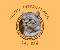 "Happy" Int'l Cat Day Facebook Post Image Preview