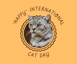 "Happy" Int'l Cat Day Facebook post