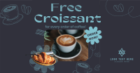 Croissant Coffee Promo Facebook ad Image Preview