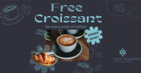 Croissant Coffee Promo Facebook Ad Design
