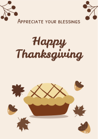 Thanksgiving Pie  Flyer Design