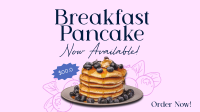 Breakfast Blueberry Pancake Facebook event cover Image Preview