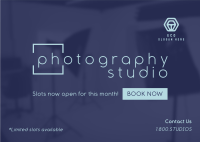 Sleek Photography Studio Postcard Image Preview