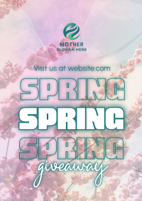 Exclusive Spring Giveaway Flyer Design