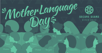 Abstract International Mother Language Day Facebook Ad Design