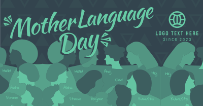 Abstract International Mother Language Day Facebook ad Image Preview