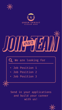 Contemporary Job Posting TikTok Video Image Preview