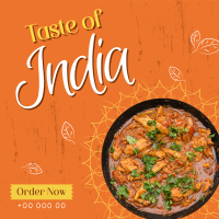 Taste of India Instagram post Image Preview