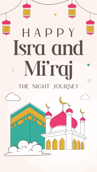 Isra and Mi'raj Night Journey Facebook story Image Preview