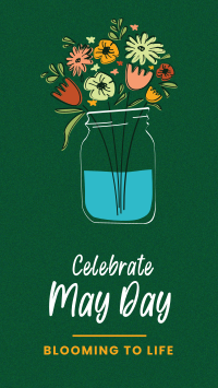 May Day Spring Facebook Story Design