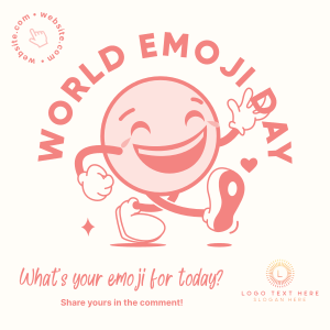A Happy Emoji Instagram post Image Preview