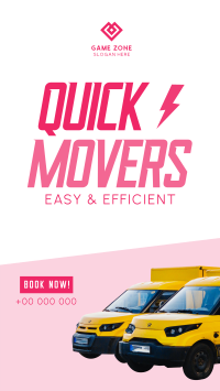 Quick Movers Facebook Story Design