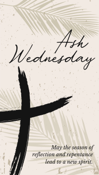 Greetings Ash Wednesday Instagram Story Design