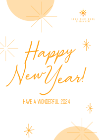 Wonderful New Year Welcome Poster Image Preview