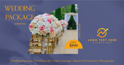 Wedding Flower Bouquet Facebook ad Image Preview