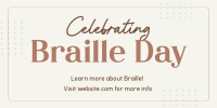 International Braille Day Twitter post Image Preview
