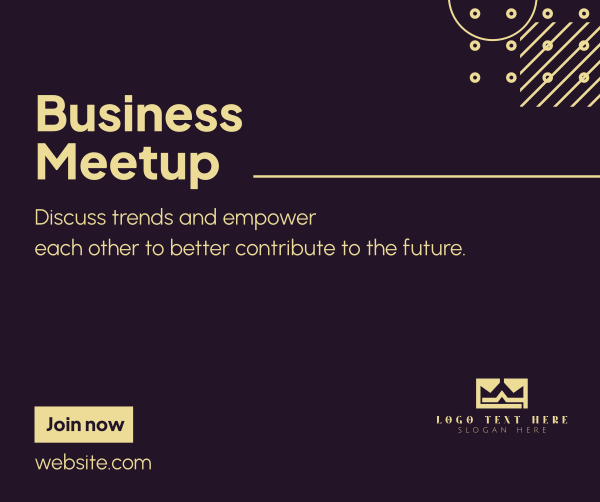 Business Meetup Facebook Post Design Image Preview