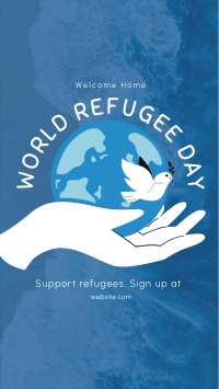 Refugee Earth Instagram Story Design