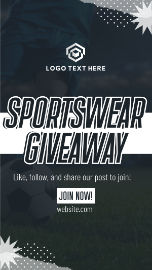 Sportswear Giveaway Instagram story Image Preview