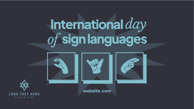 International Day of Sign Languages Facebook event cover Image Preview