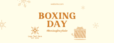 Boxing Day Gift Facebook cover Image Preview