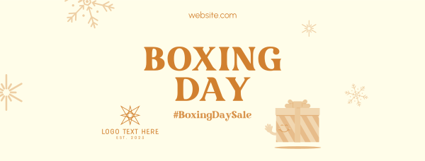 Boxing Day Gift Facebook Cover Design Image Preview