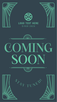 Coming Soon Art Deco Video Image Preview