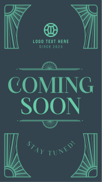 Coming Soon Art Deco TikTok Video Preview