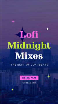 Lofi Midnight Music Instagram reel Image Preview