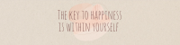 Key to Happiness LinkedIn Banner Image Preview