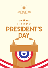 Presidents Day Event Poster Design
