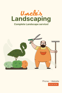 Uncle's Landscaping Pinterest Pin Image Preview