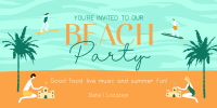 It's a Beachy Party Twitter post Image Preview