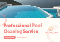 Pool Cleaning Service Postcard Image Preview