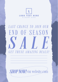 Minimal Cloud Sale Flyer Design