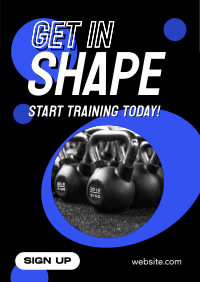 Training Fitness Gym Poster Design