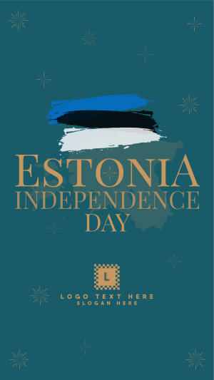 Simple Estonia Independence Day Facebook story Image Preview