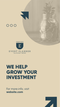 Grow Your Investment Facebook Story Design