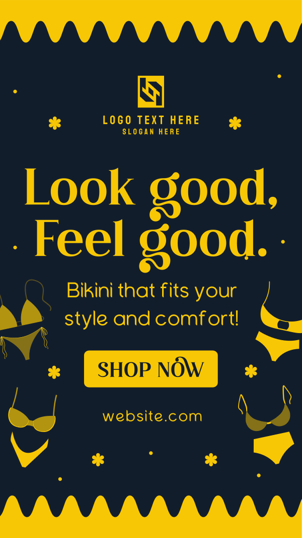 Bikini For Your Style Instagram Story Design Image Preview