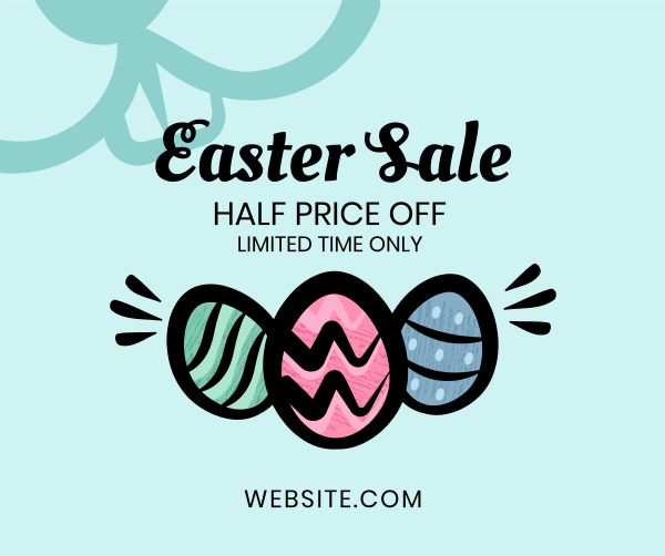 Easter Eggs Sale Facebook Post Design Image Preview