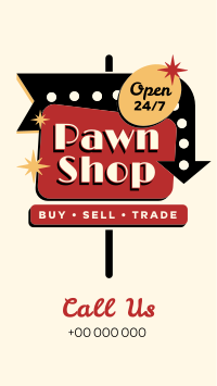 Pawn Shop Sign Instagram story Image Preview