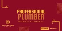 Professional Plumber Twitter post Image Preview