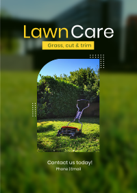 Lawn Mower Poster Design