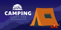 Safety Camping Twitter Post Design