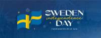 Modern Sweden Independence Day Facebook Cover Design
