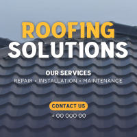 Professional Roofing Solutions Instagram Post Design