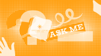 Ask Me Halftone Zoom Background Image Preview