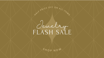 Elegant Jewelry Flash Sale Facebook event cover Image Preview