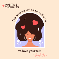 Positive Thoughts Instagram Post Design