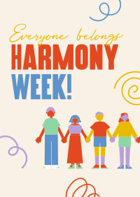 United Harmony Week Poster Design